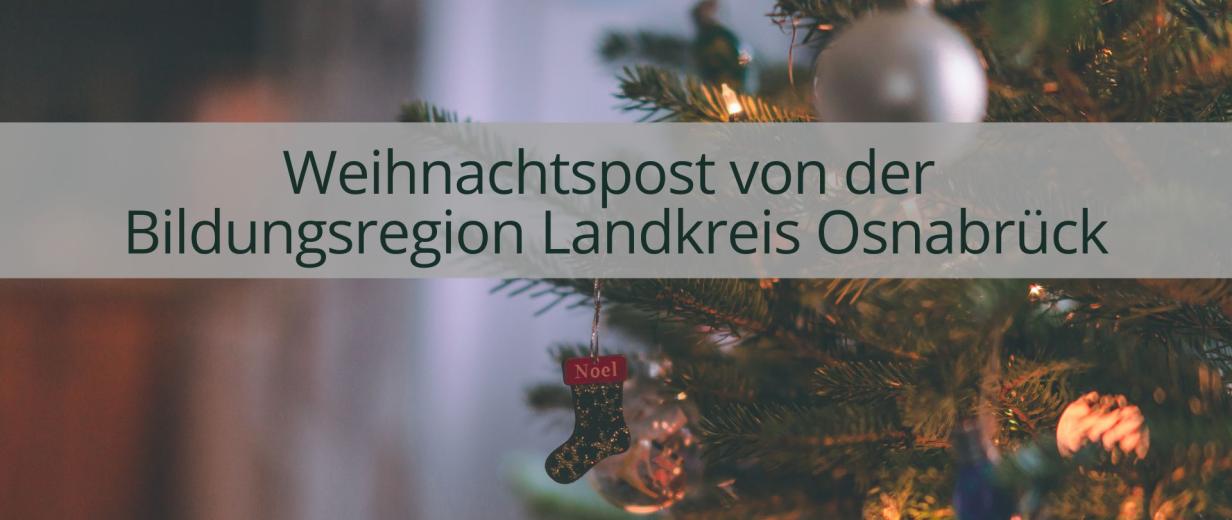 Weihnachtspost von der Bildungsregion Landkreis Osnabrück Postkartenmotiv
